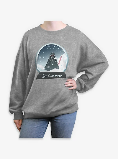 Star Wars Let It Snow Womens Oversized Sweatshirt