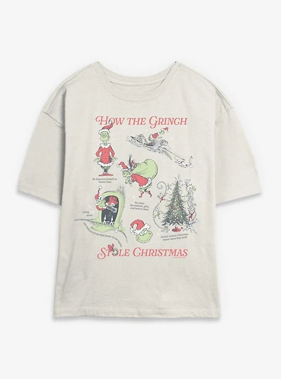 Dr. Seuss How The Grinch Stole Christmas Womens Skimmer T-Shirt