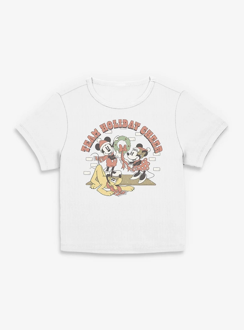 Disney Mickey Mouse Holiday Cheer Women Baby T-Shirt