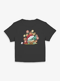 Star Wars The Mandalorian Grogu Christmas Lights Women Baby T-Shirt