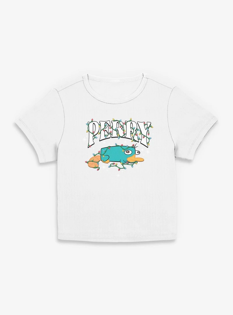 Disney Phineas and Ferb Perry Christmas Lights Women Baby T-Shirt