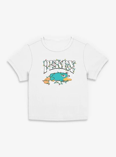 Disney Phineas and Ferb Perry Christmas Lights Women Baby T-Shirt