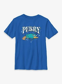 Disney Phineas and Ferb Perry Christmas Lights Youth T-Shirt