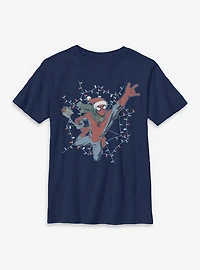 Marvel Spider-Man Swing Into Holiday Youth T-Shirt