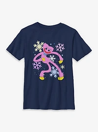 Poppy Playtime Kissy Missy Snowflakes Youth T-Shirt