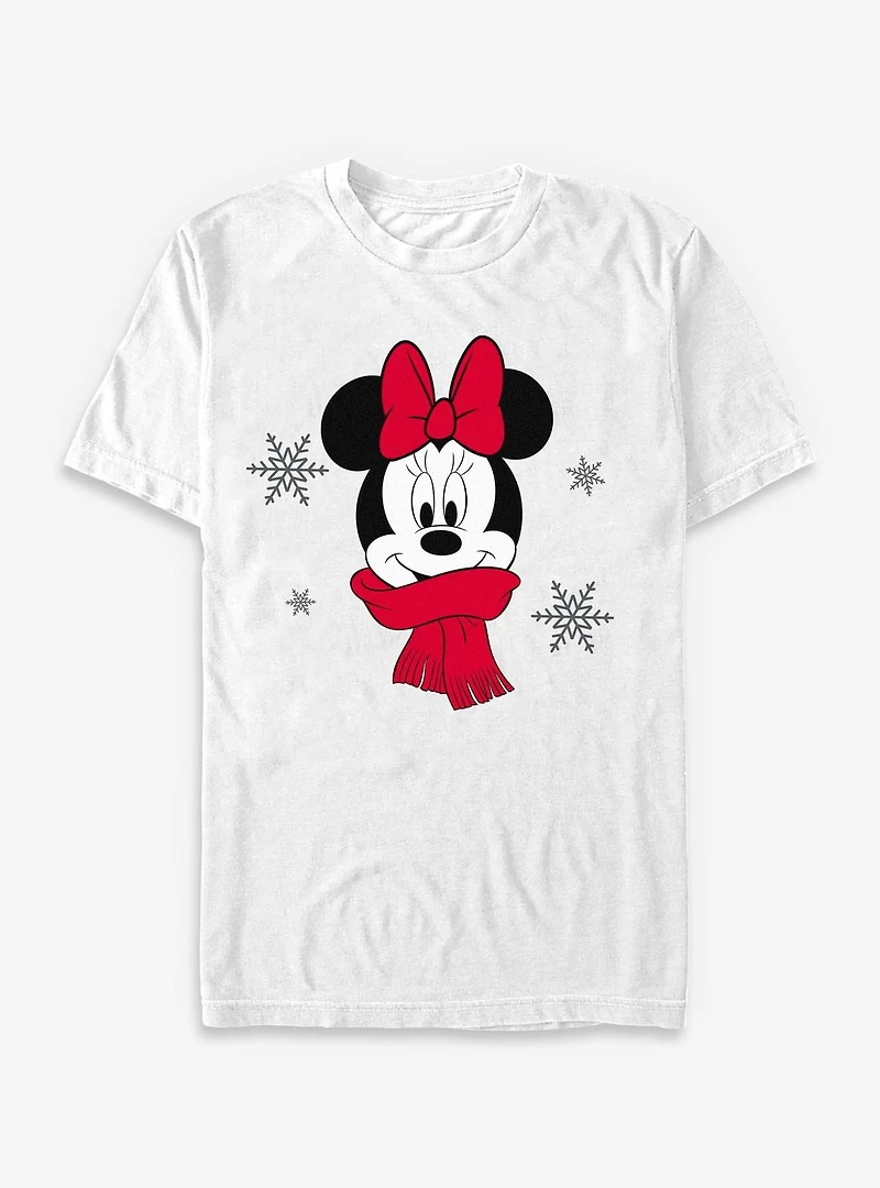 Disney Minnie Mouse Cute Christmas Scarf T-Shirt