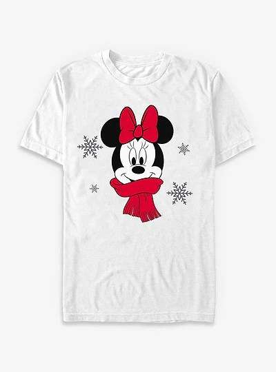 Disney Minnie Mouse Cute Christmas Scarf T-Shirt