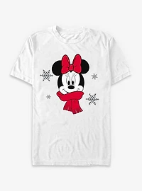 Disney Minnie Mouse Cute Christmas Scarf T-Shirt