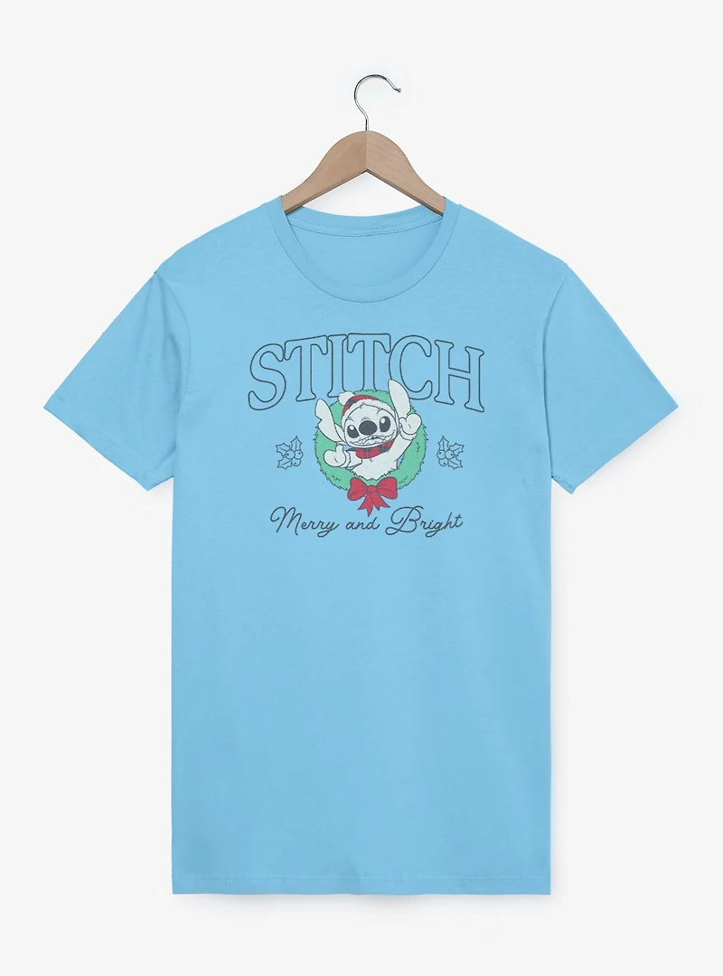 Disney Lilo & Stitch Holiday Wreath T-Shirt
