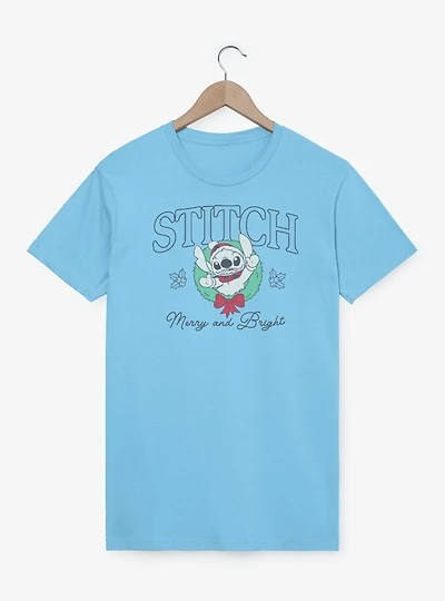 Disney Lilo & Stitch Holiday Wreath T-Shirt