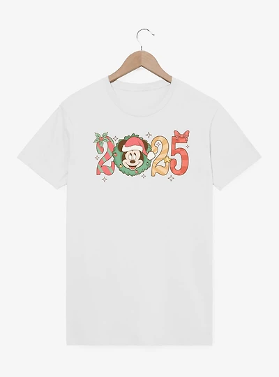 Disney Mickey Mouse 2025 Holly Year T-Shirt