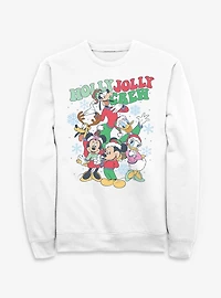 Disney Mickey Mouse Holly Jolly Crew Sweatshirt