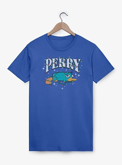 Disney Phineas and Ferb Perry Christmas Lights T-Shirt