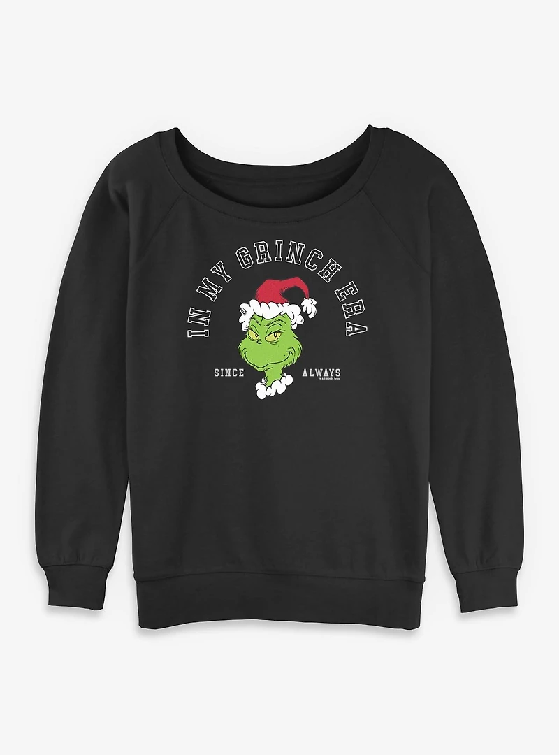 Dr. Seuss My Grinch Era Womens Slouchy Sweatshirt