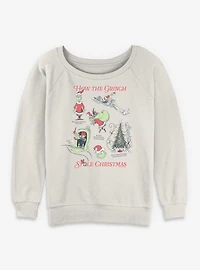 Dr. Seuss How The Grinch Stole Christmas Womens Slouchy Sweatshirt