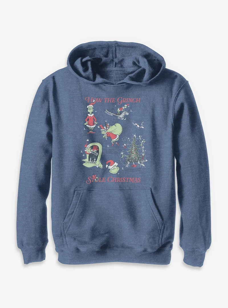 Dr. Seuss How The Grinch Stole Christmas Youth Hoodie