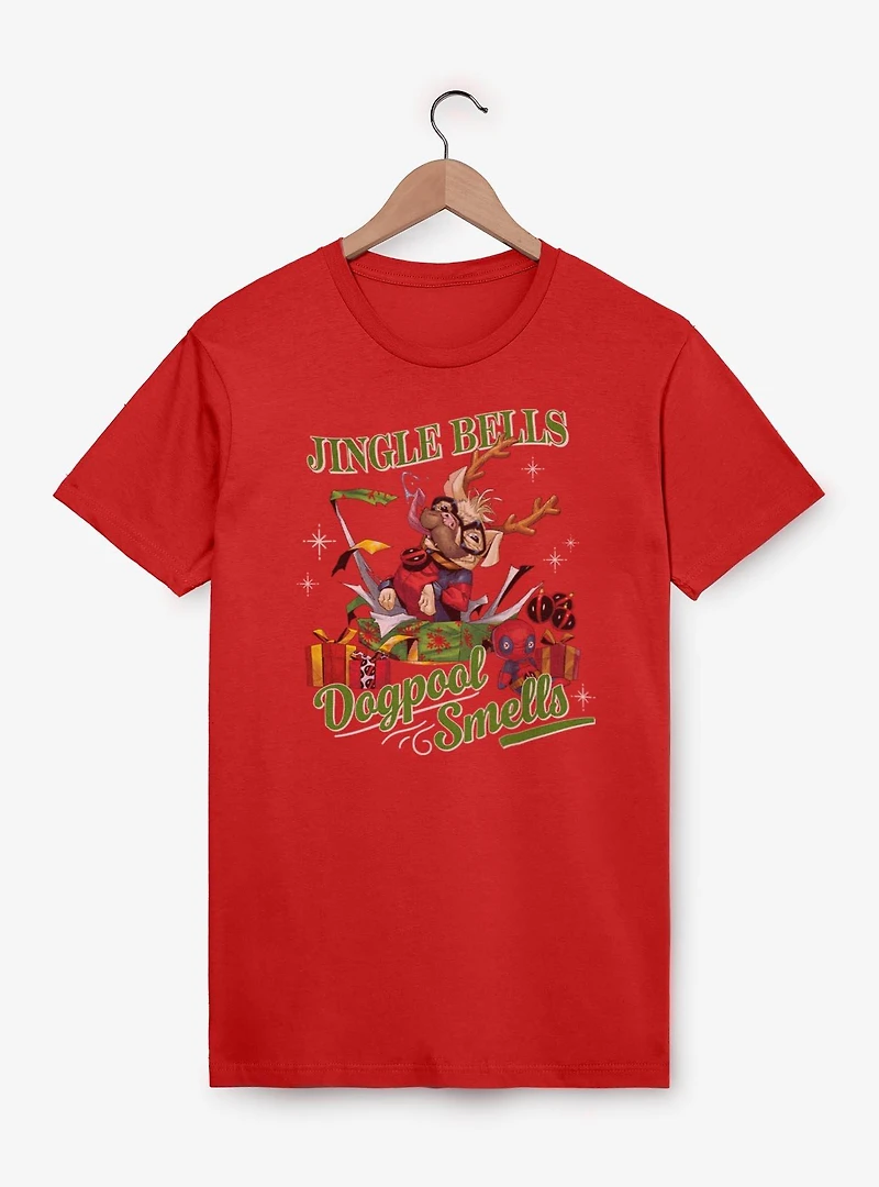 Marvel Deadpool Jingle Bells Dogpool Smells T-Shirt
