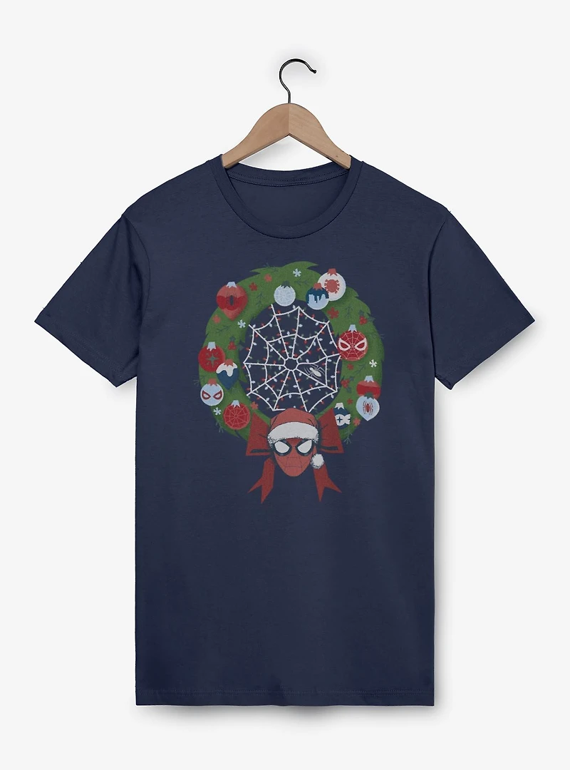 Marvel Spider-Man Christmas Wreath T-Shirt
