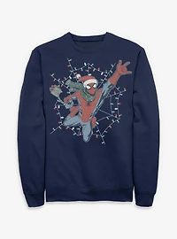 Marvel Spider-Man Swing Into Holiday Sweatshirt