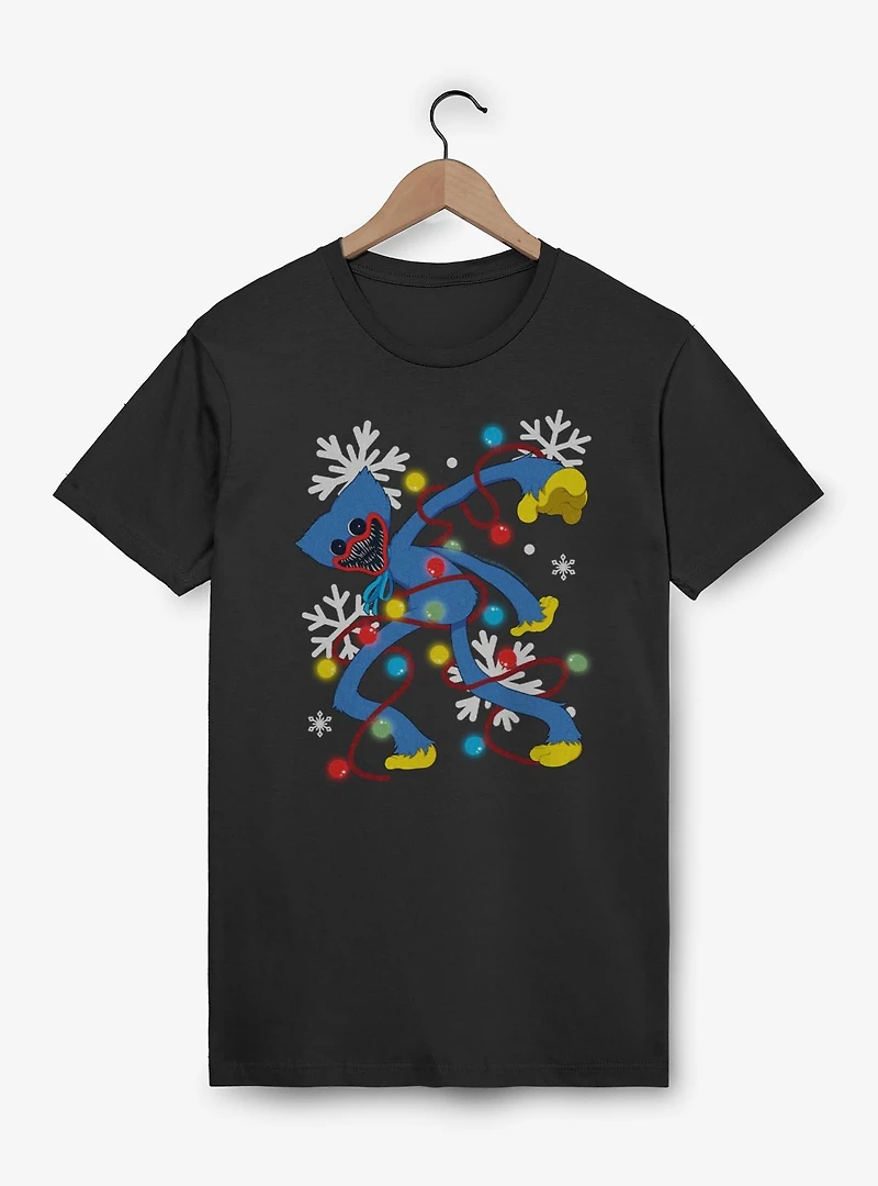Poppy Playtime Huggy Xmas Lights T-Shirt