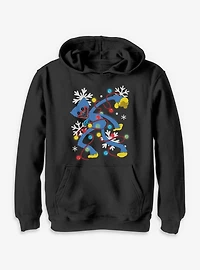 Poppy Playtime Huggy Xmas Lights Youth Hoodie
