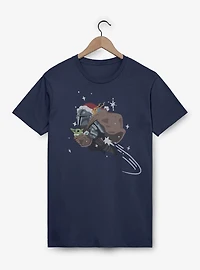 Star Wars The Mandalorian Santa With Grogu T-Shirt