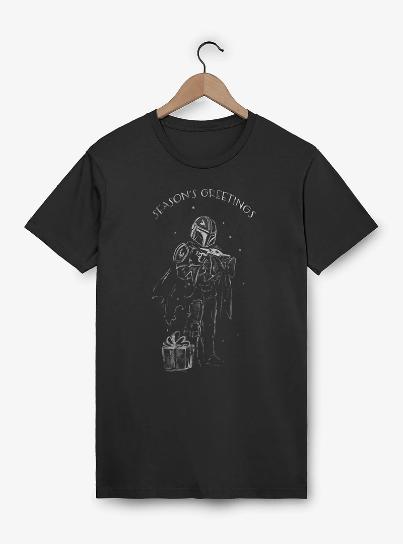Star Wars The Mandalorian Seasons Greetings T-Shirt