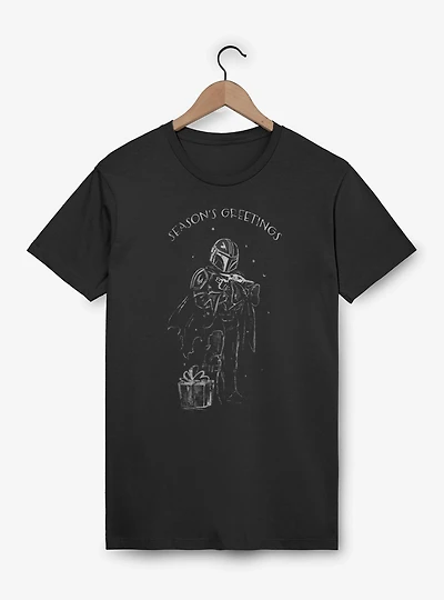 Star Wars The Mandalorian Seasons Greetings T-Shirt