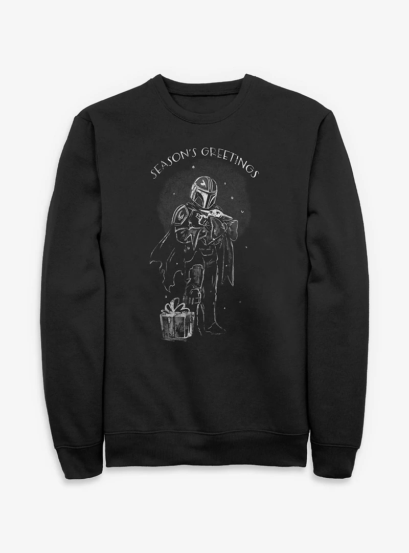 Star Wars The Mandalorian Seasons Greetings Sweatshirt