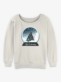 Star Wars Let It Snow Womens Slouchy Sweatshirt