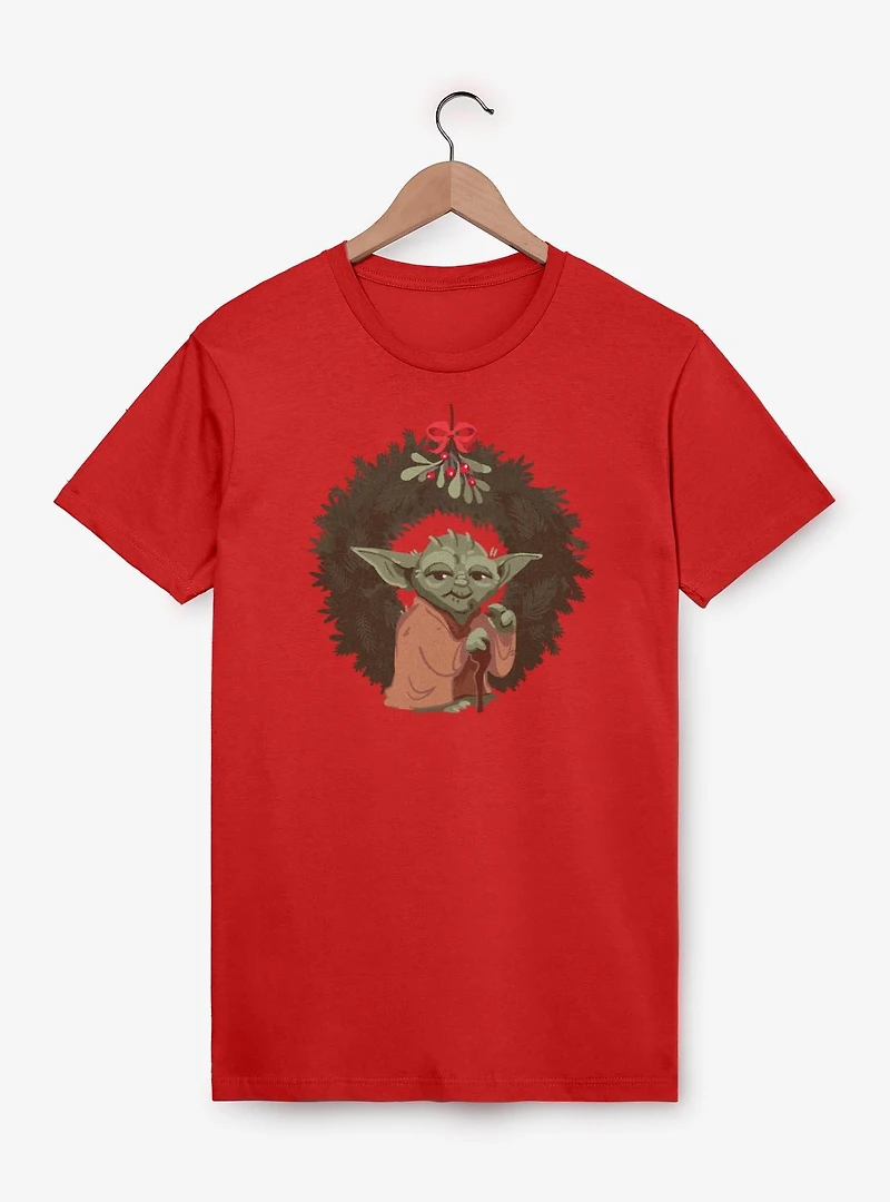 Star Wars Yoda Christmas Wreaths T-Shirt