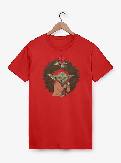 Star Wars Yoda Christmas Wreaths T-Shirt