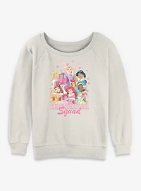 Disney Princesses Holiday Squad Womens Slouchy Sweatshirt