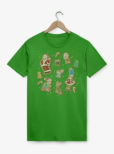 The Simpsons Gingerbread Family Jumble T-Shirt