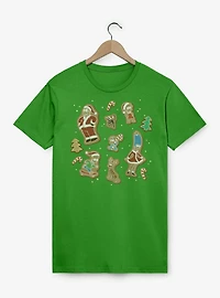 The Simpsons Gingerbread Family Jumble T-Shirt
