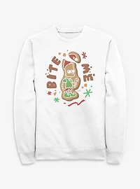 The Simpsons Bite Gingerbread Sweatshirt