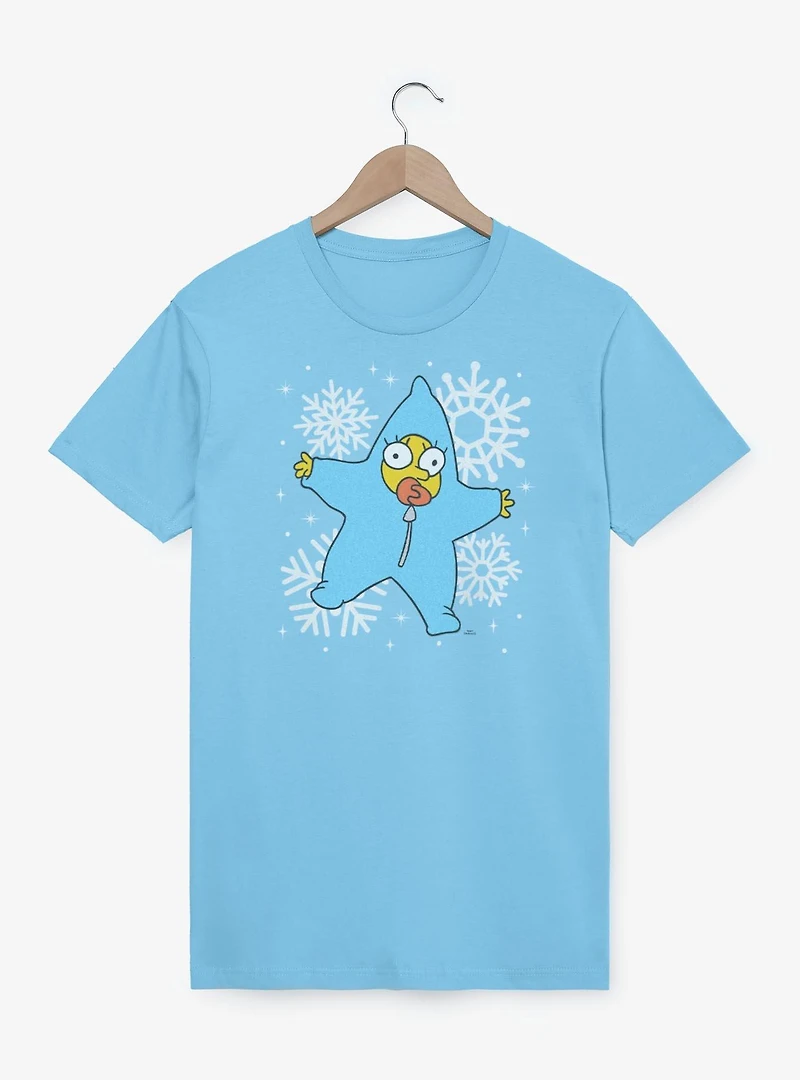 The Simpsons Maggie Snowflakes T-Shirt
