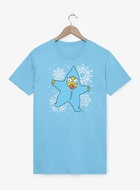 The Simpsons Maggie Snowflakes T-Shirt