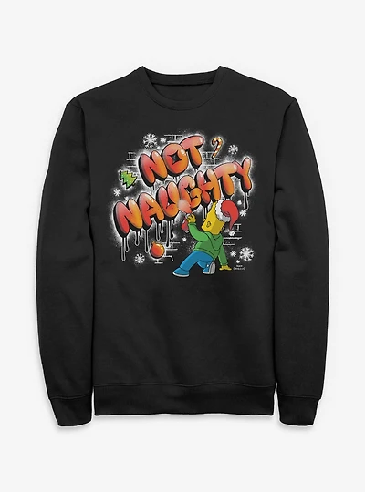 The Simpsons Naughty Bart Graffiti Sweatshirt