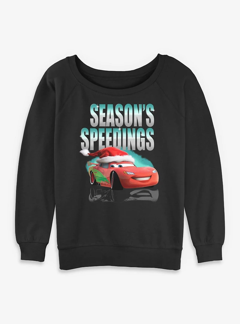 Disney Pixar Cars Season Speeding Womens Slouchy Sweatshirt