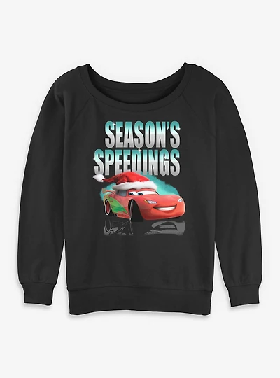 Disney Pixar Cars Season Speeding Womens Slouchy Sweatshirt