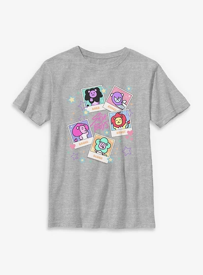 Kpop Demon Hunters Saja Friends Polaroids Youth T-Shirt