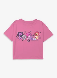 Kpop Demon Hunters Saja Friends Lions Youth Girls Boxy Crop T-Shirt