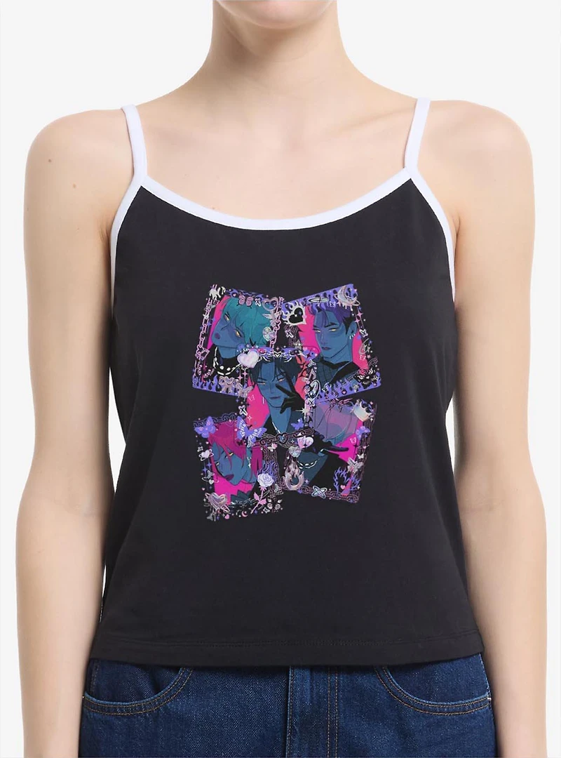 Kpop Demon Hunters Saja Boys Dark Toploader Deco Photocards Womens Cami