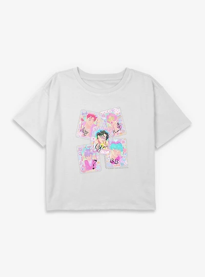 Kpop Demon Hunters Saja Boys Cutie Toploader Deco Photocards Youth Girls Boxy Crop T-Shirt