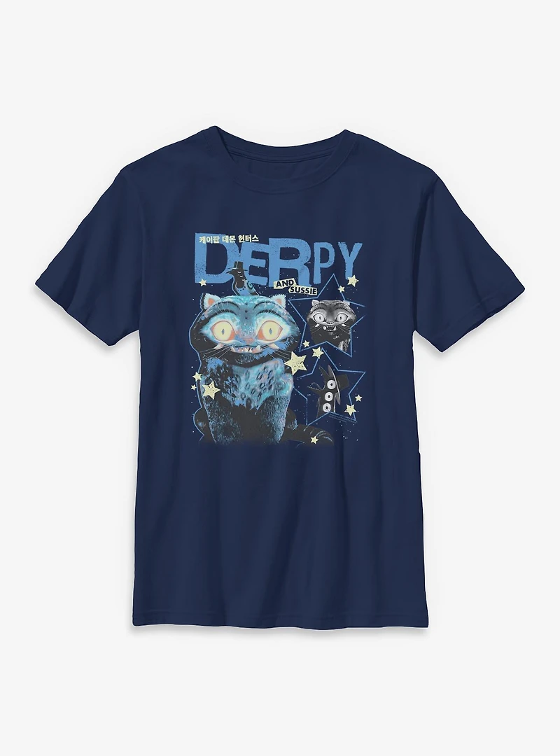 Kpop Demon Hunters Derpy And Sussie Stars Youth T-Shirt