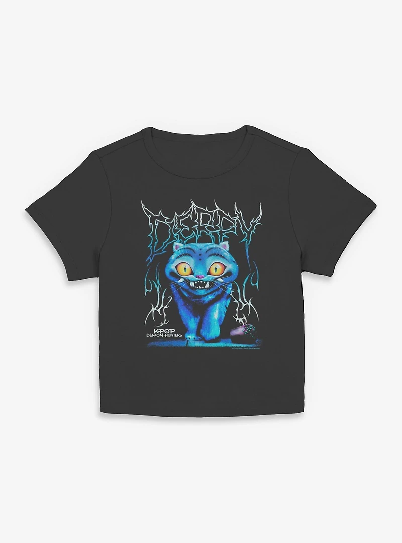 Kpop Demon Hunters Derpy Rock Womens Baby Tee Box Lunch Exclusive