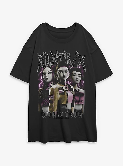 Kpop Demon Hunters Huntrix Group Pose Womens Oversized T-Shirt Box Lunch Exclusive