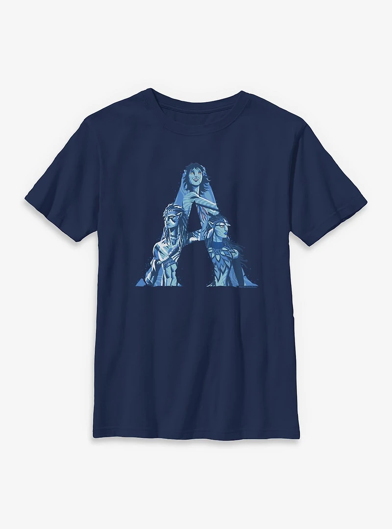 Avatar: Fire And Ash Jake Neytiri Kiri Youth T-Shirt