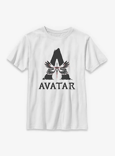 Avatar: Fire And Ash Big Creature Avatar Logo Youth T-Shirt